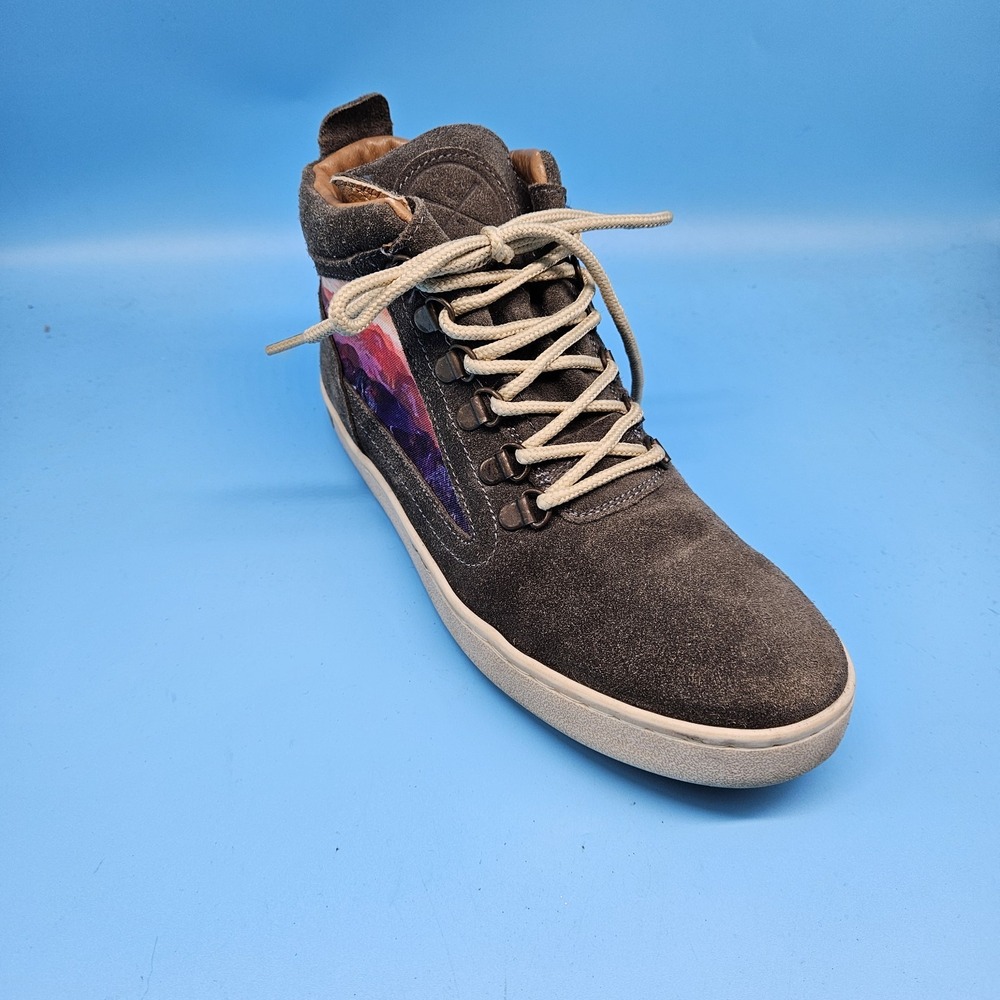 INKKAS Leather Camping Boot High Top Sneakers Mens 6 Women 8